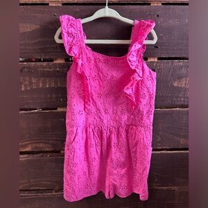 Janie and Jack girls eyelet romper size 5